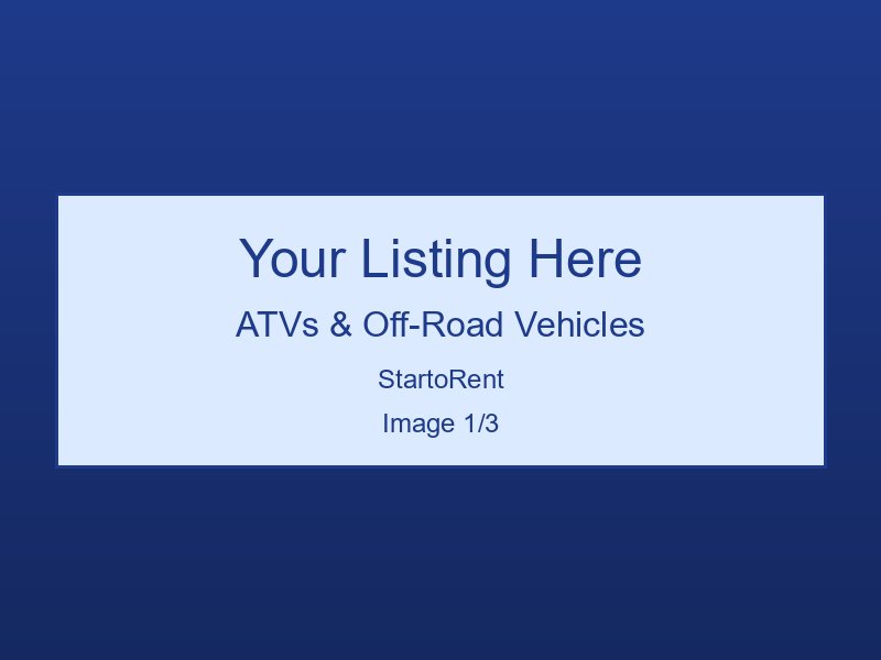 Quality ATVs & Off-Road Vehicles Rental