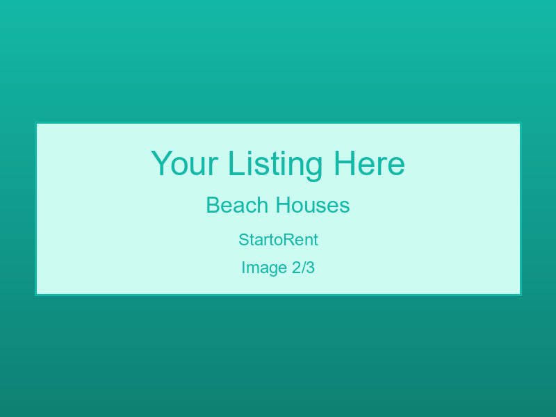 Professional Beach Houses Rental