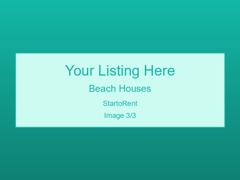 Professional Beach Houses Rental