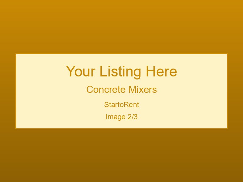 Affordable Concrete Mixers For Rent