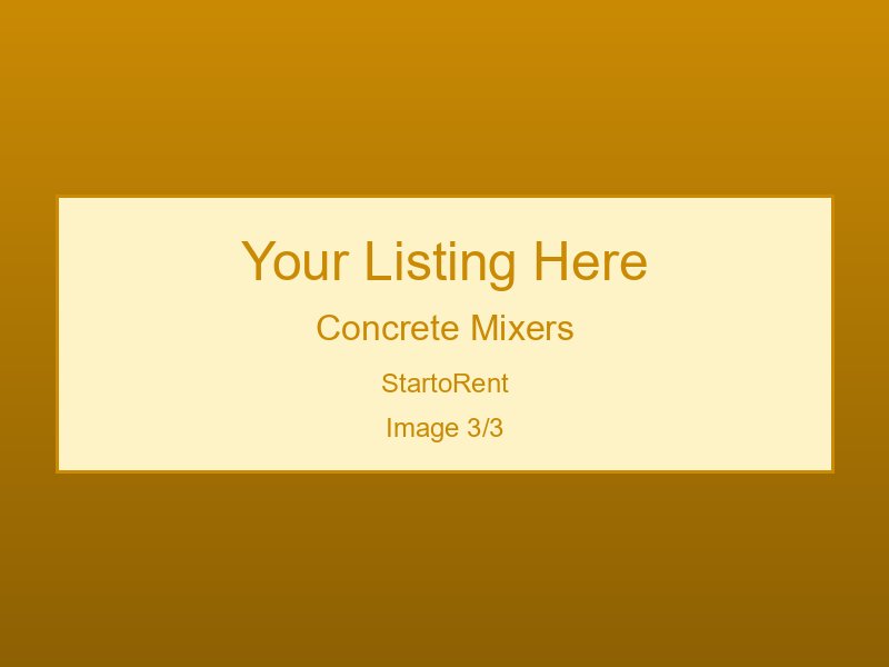 Affordable Concrete Mixers For Rent