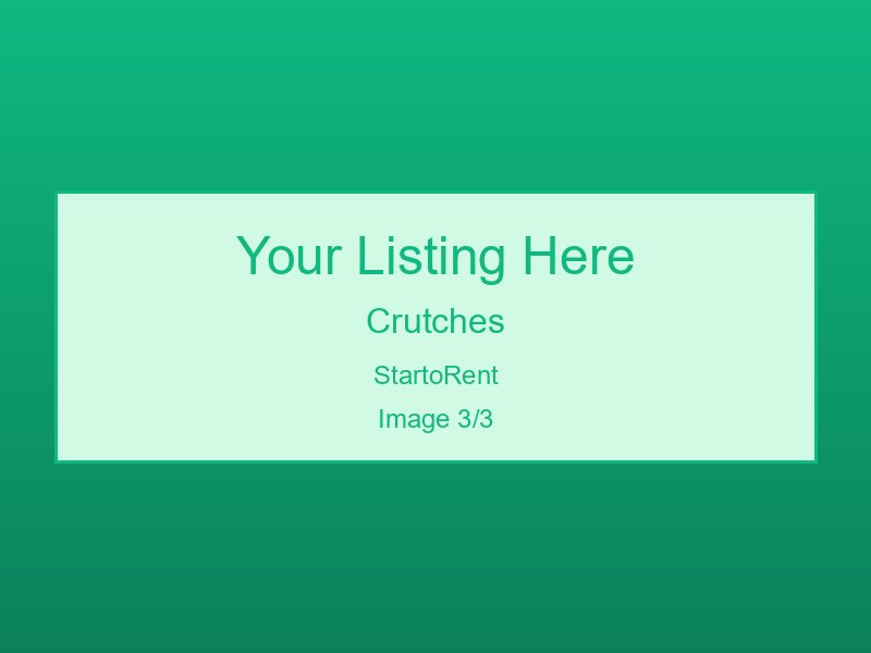 Affordable Crutches Rental