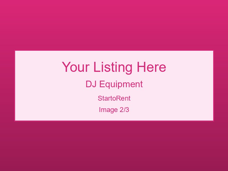 Professional DJ Equipment Available
