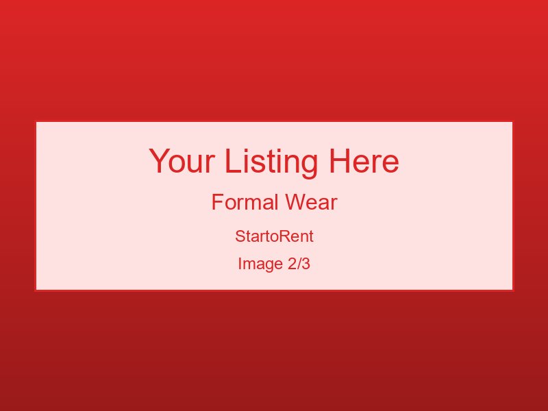 Quality Formal Wear Available