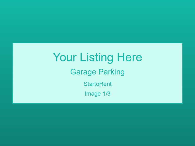 Premium Garage Parking Available
