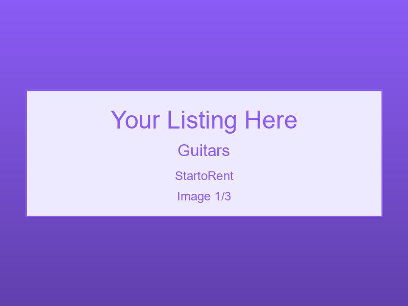 Professional Guitars Rental