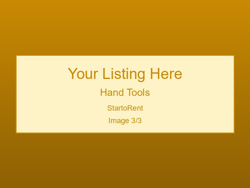 Affordable Hand Tools Available