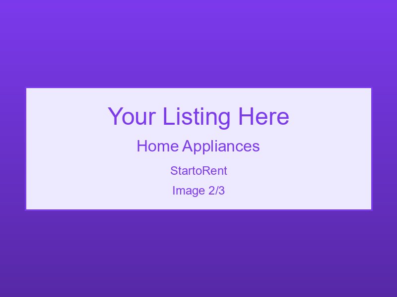 Quality Home Appliances For Rent