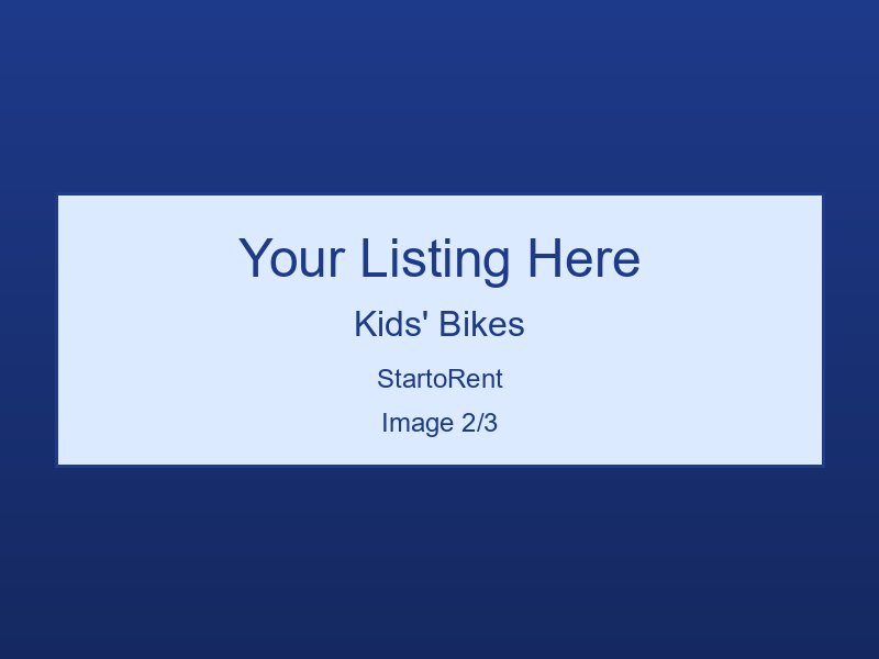 Affordable Kids' Bikes For Rent
