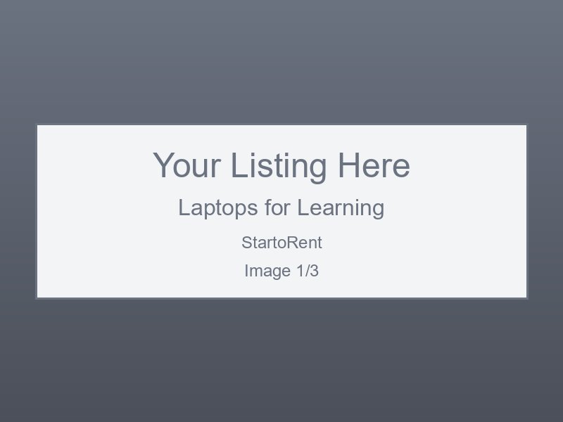 Professional Laptops for Learning Hire