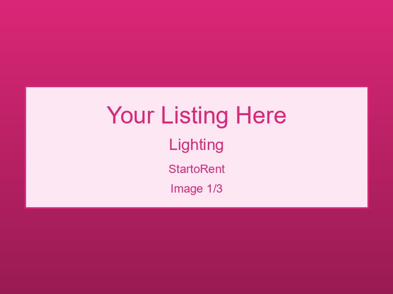 Top-Rated Lighting For Rent