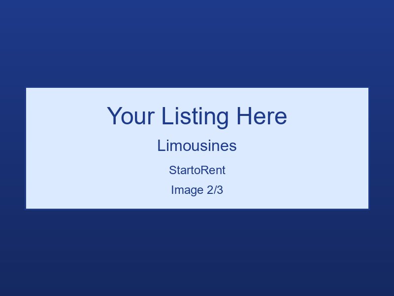 Quality Limousines For Rent