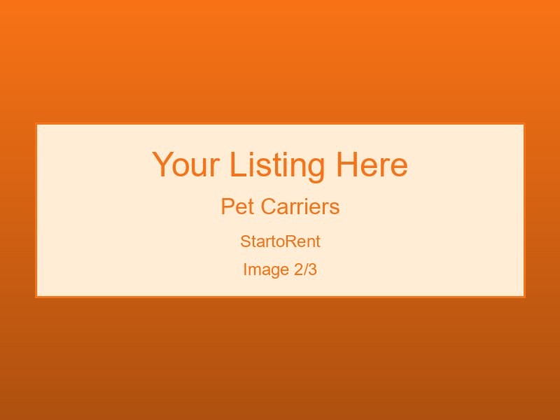Professional Pet Carriers Rental