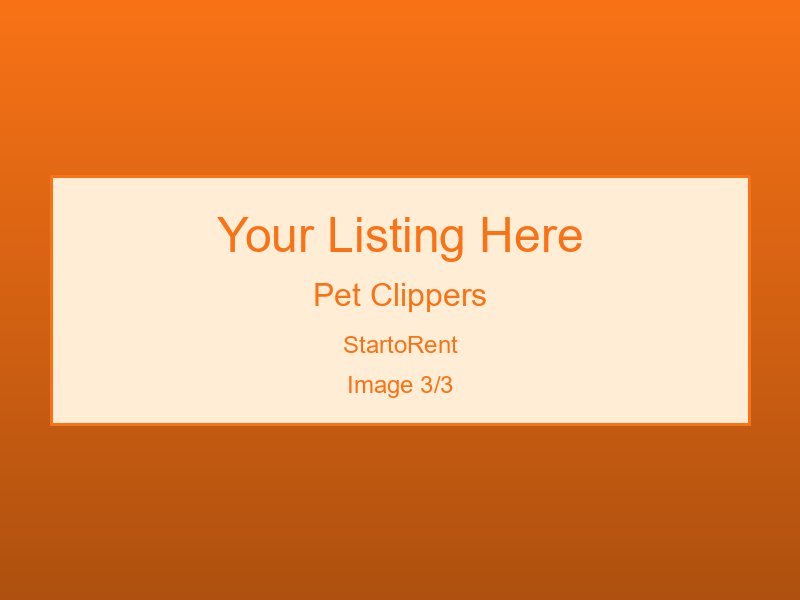 Professional Pet Clippers For Rent
