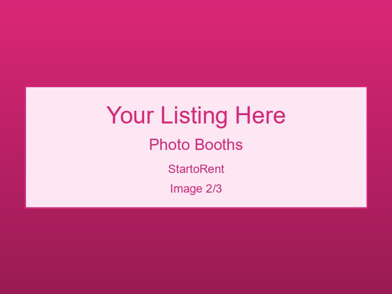 Quality Photo Booths Hire
