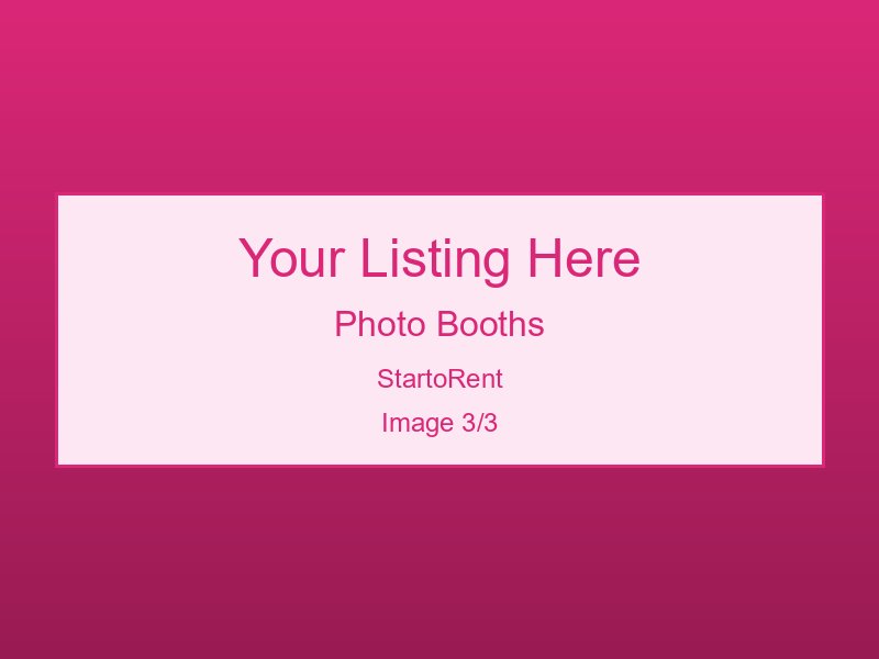 Top-Rated Photo Booths Rental