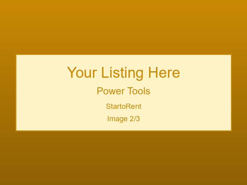 Professional Power Tools Rental