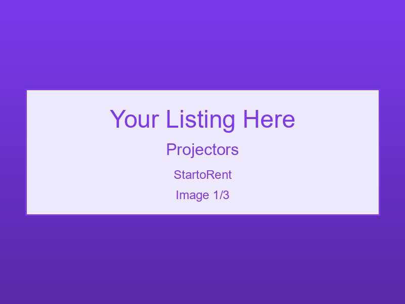 Professional Projectors Hire