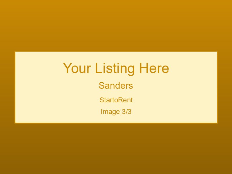 Affordable Sanders Rental