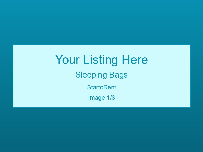Quality Sleeping Bags For Rent