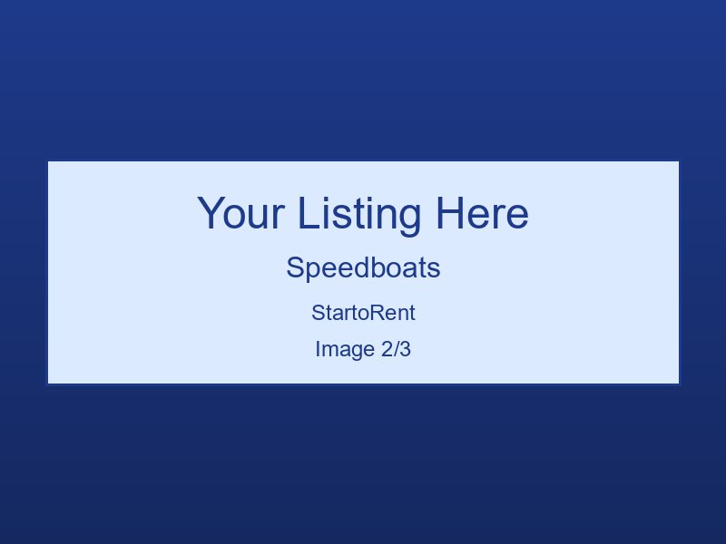 Premium Speedboats Rental