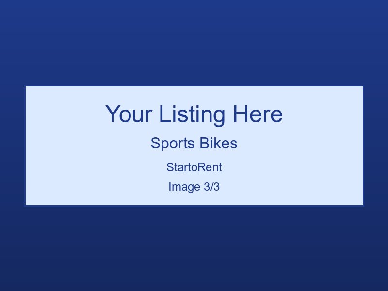 Premium Sports Bikes For Rent