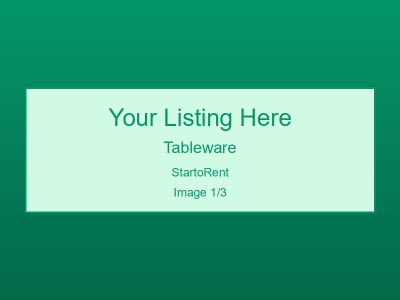 Top-Rated Tableware For Rent