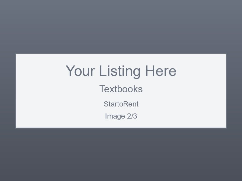 Quality Textbooks Rental