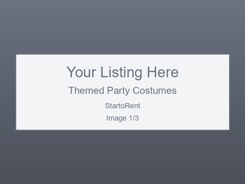 Premium Themed Party Costumes For Rent
