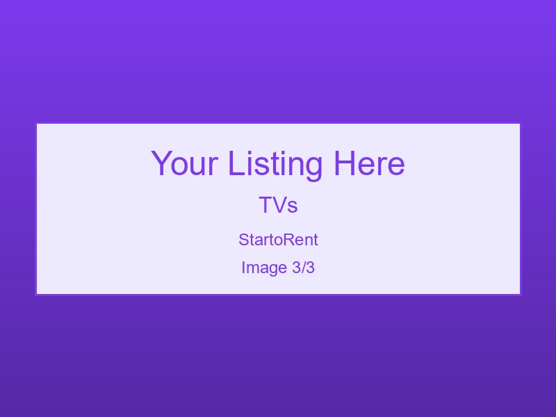 Premium TVs For Rent