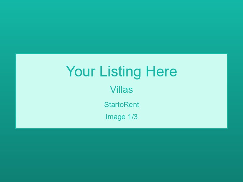 Professional Villas Rental