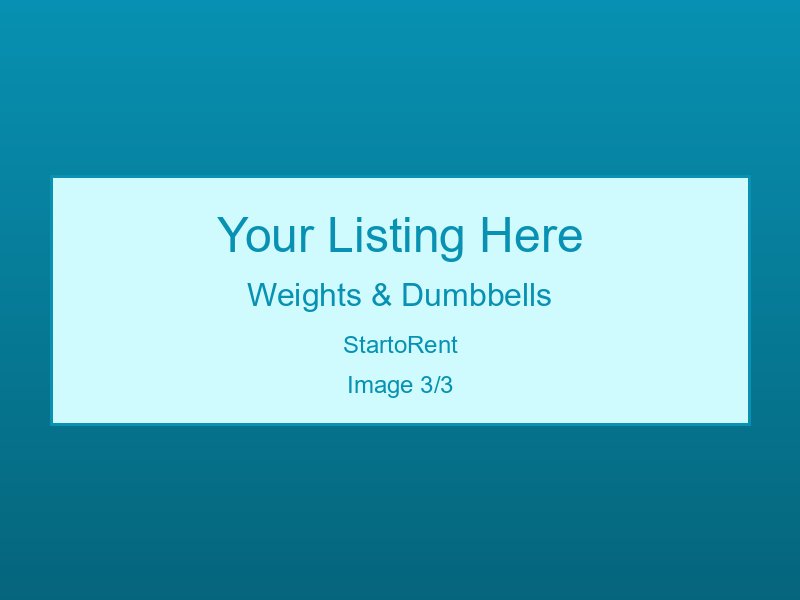 Top-Rated Weights & Dumbbells For Rent