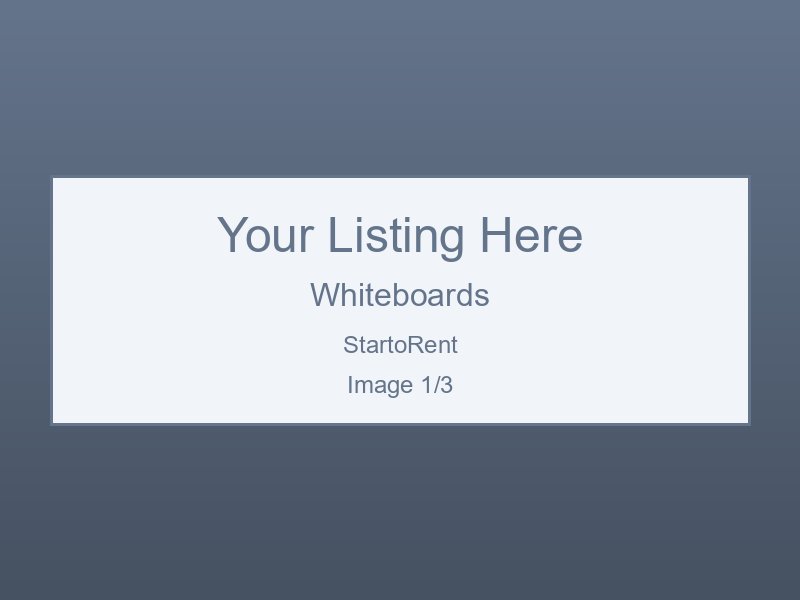Professional Whiteboards For Rent